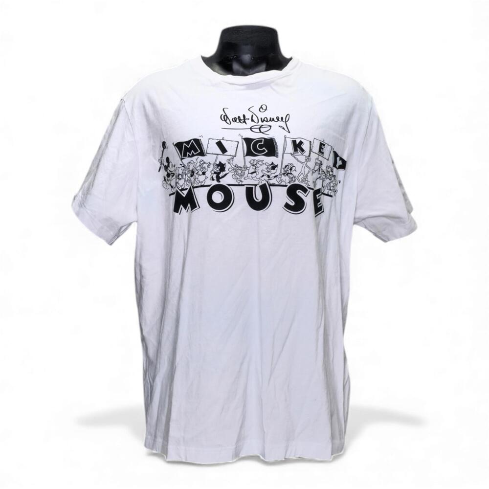 Disney 100 Mickey Mouse Graphic T Shirt Mens XL White Walt Disney‎ World